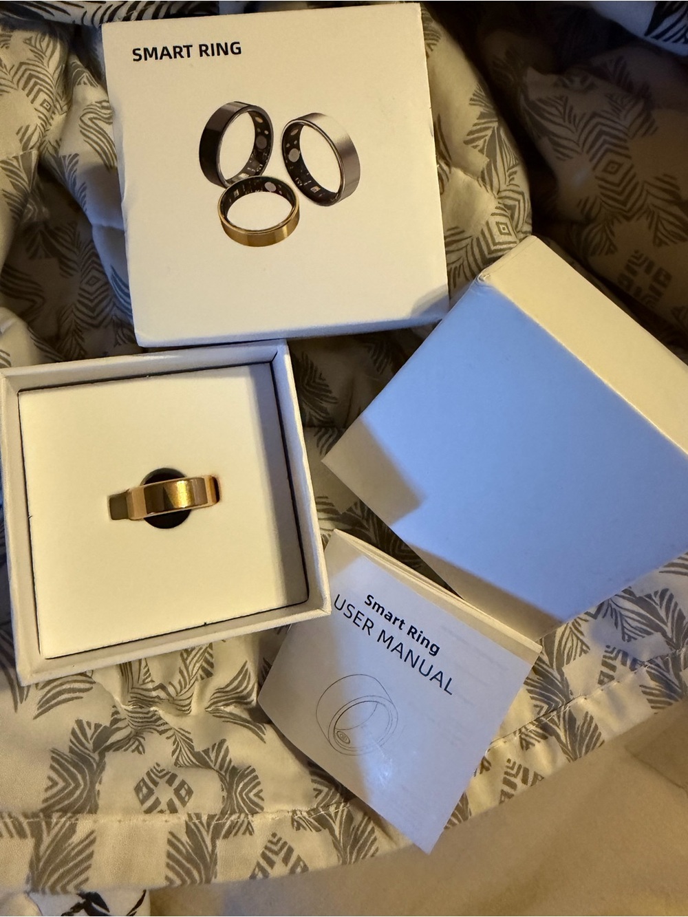Smart Ring – Gold Smart Ring with Health & Fitness Features